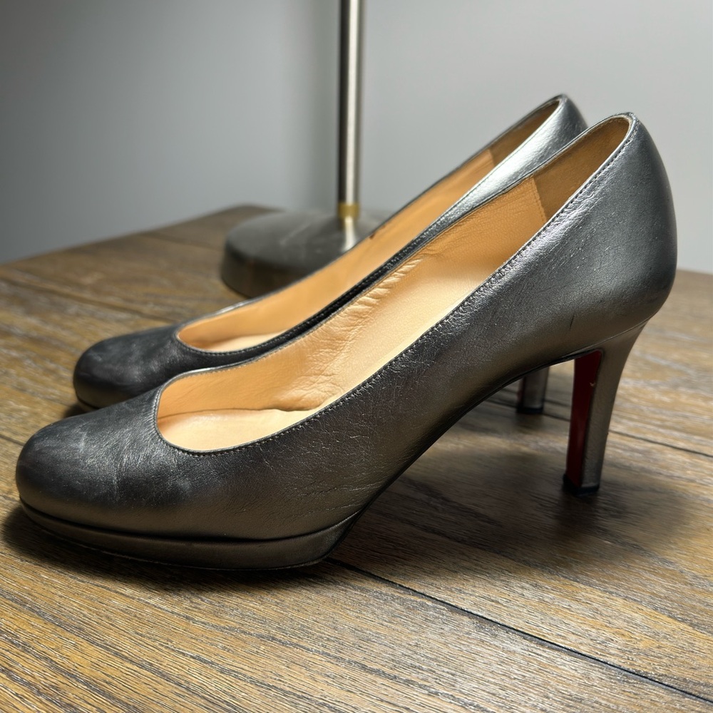 Beautiful grey Christian Louboutin heels